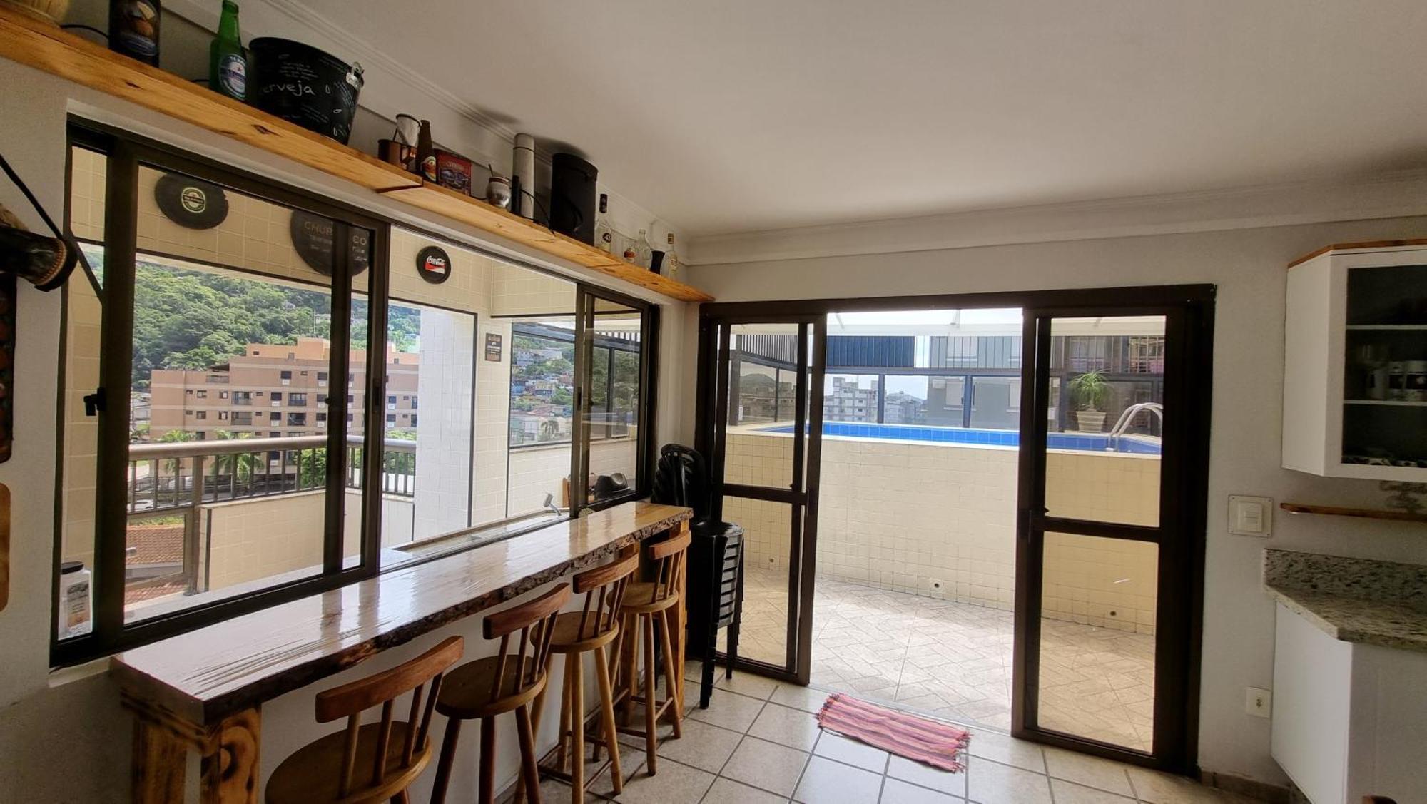 Ferienwohnung Guaruja Cobertura Com Piscina E Churrasqueira Privativas Exterior foto