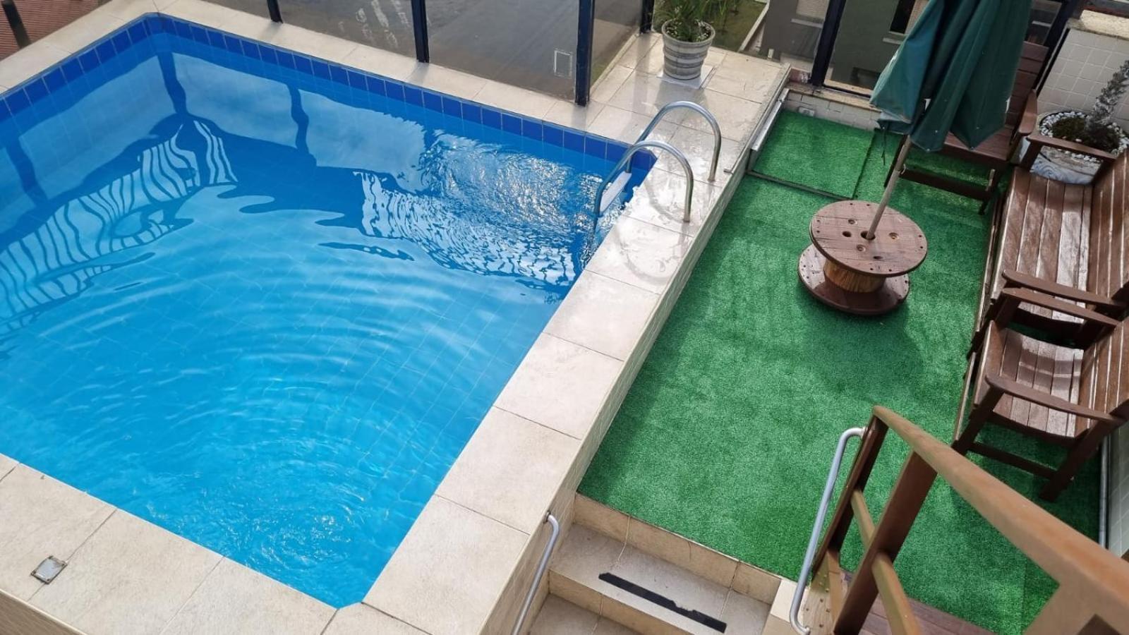 Ferienwohnung Guaruja Cobertura Com Piscina E Churrasqueira Privativas Exterior foto