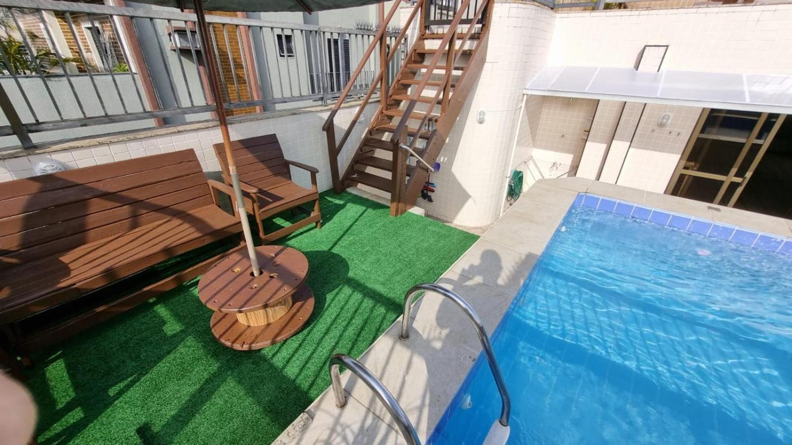 Ferienwohnung Guaruja Cobertura Com Piscina E Churrasqueira Privativas Exterior foto