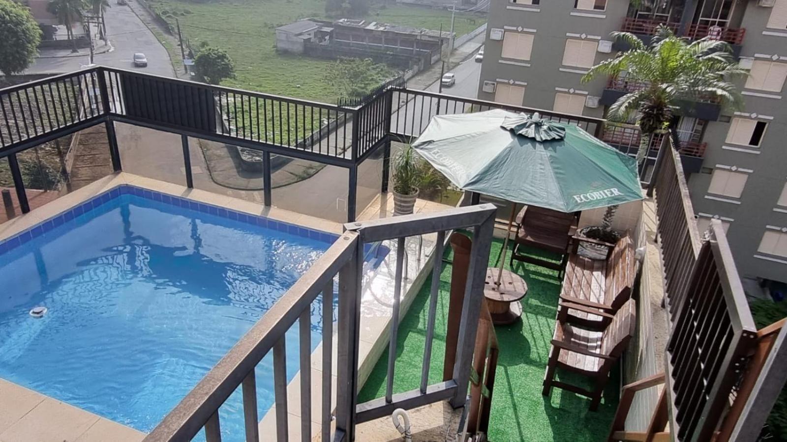 Ferienwohnung Guaruja Cobertura Com Piscina E Churrasqueira Privativas Exterior foto