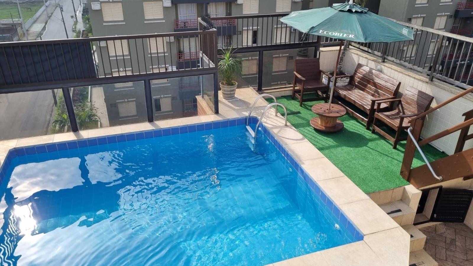 Ferienwohnung Guaruja Cobertura Com Piscina E Churrasqueira Privativas Exterior foto